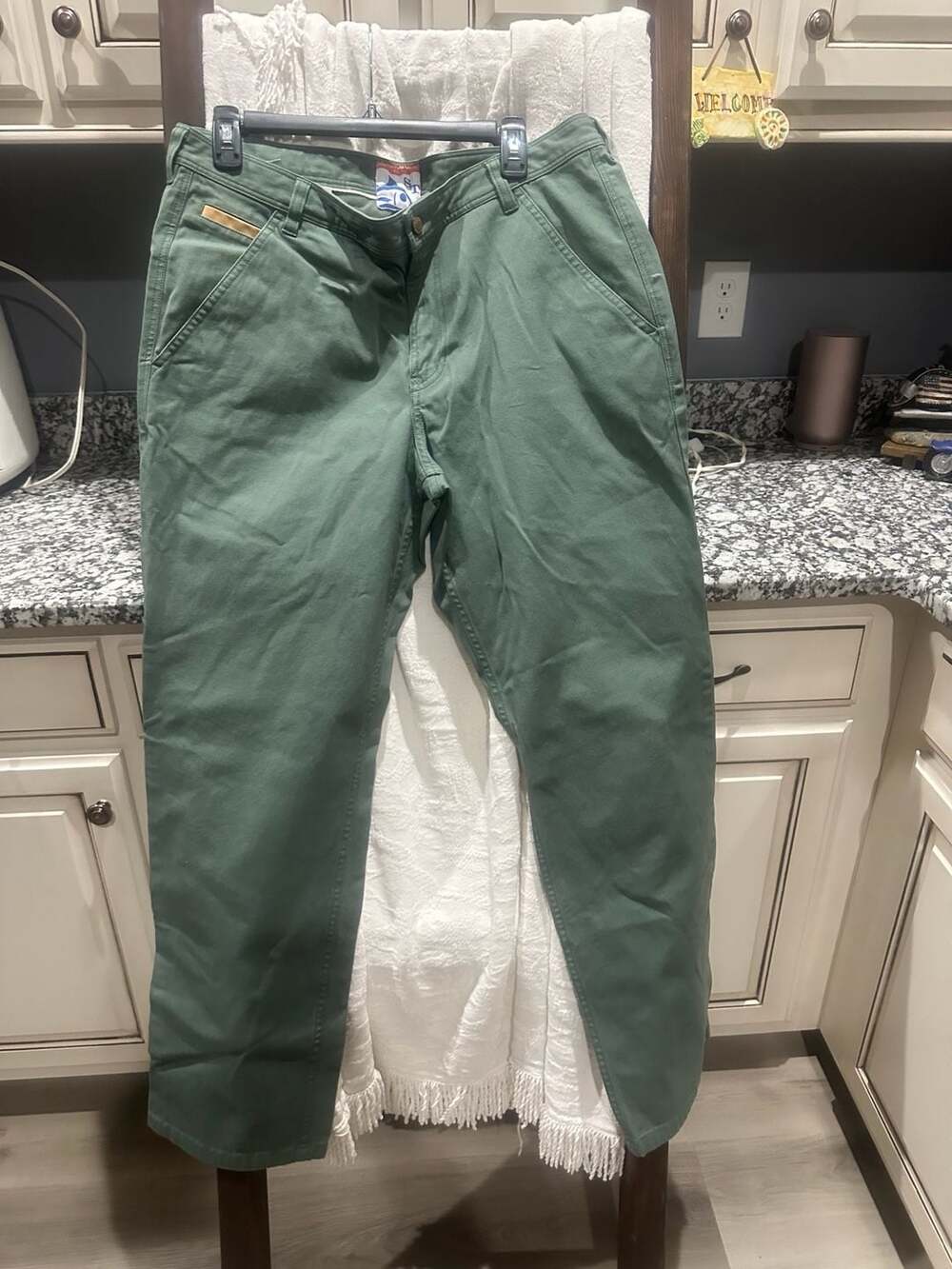 Southern Tide RT-7s Pants Green Cotton